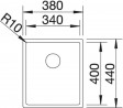 BLANCO 523388 Drez BLANCO CLARON 340-IF DX nerez Durinox®