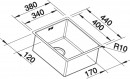 BLANCO 523388 Drez BLANCO CLARON 340-IF DX nerez Durinox®