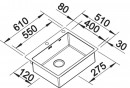 BLANCO 523393 Drez BLANCO CLARON 500-IF/A DX nerez Durinox®