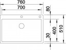 BLANCO 523394 Drez BLANCO CLARON 700-IF/A DX nerez Durinox®