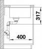 BLANCO 525167 Drez ETAGON 700-U antracit bez excentru Silgranit InFino