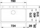 BLANCO 525184 Drez ETAGON 8 tartufo SILGRANIT® PuraDur®