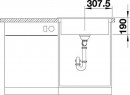 BLANCO 524737 Drez PALONA basalt InFino s tiahlom PuraPlus®