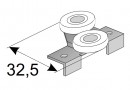 SEVROLL 10135 horný vozík Simple (pre lamino 18mm) bezrámový L+P