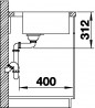 BLANCO 524112 Drez Subline 500-IF/A biela InFino s tiahlom Silgranit PuraDur