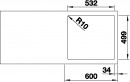 BLANCO 524111 Drez Subline 500-IF/A antracit InFino s tiahlom Silgranit PuraDur