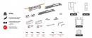 TERNO Magic2 Frame sada pre rámové dvere 80kg 1100/2200 tmavo hnedá kartáčovaná