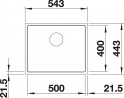 BLANCO 524107 Drez Subline 500-IF antracit InFino manuál Silgranit PuraDur