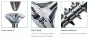 SPAX skrutka 4x35/23 zápustná hlava PZ, W, 4C MH, čiastočný závit