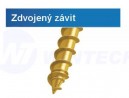 GPR skrutka do dreva T30 6x100/48 tanierová hlava zinok žltá, čiastočný závit