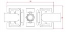 TERNO Universal deliaca priečka 1000mm strieborná