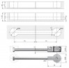 K-IF-Quick 30mm spojovací šrób pracovnej dosky 150mm + plastový protikus