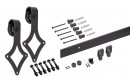 K-StrongLine Barnio sada Square 2m bez tlmenia, 30-40mm čierna mat