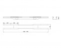 MILADESIGN kanál s reguláciou Linear LN0001 čierny