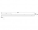 MILADESIGN kanál Linear LN1804 biely