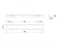 MILADESIGN kanál závesný Linear LN0004 biely
