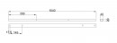 MILADESIGN kanál Linear LN1103 čierny