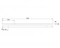 MILADESIGN kanál Linear LN1404 čierny