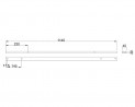 MILADESIGN kanál Linear LN1204 biely