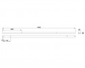 MILADESIGN kanál Linear LN1504 čierny