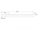 MILADESIGN kanál Linear LN1304 biely