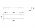 MILADESIGN kanál závesný Linear LN0003 antracit