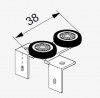 SEVROLL 10206 Maxim board horné  vozík 18mm - 2ks