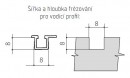 S-S03 vodiaci profil alu elox 3m