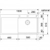 FRANKE Drez  MTG 611/7L 1000 x 515 onyx