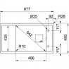 FRANKE Drez  FSG 611-88 877 x 495 mm onyx