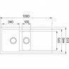 FRANKE Drez OID 651 1000 x 510 biela