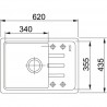 FRANKE Drez  BSG 611-62 620 x 435 onyx