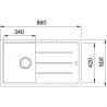 FRANKE Drez  BFG 611-86 860 x 500 sahara