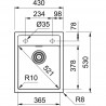 FRANKE Drez SID 610-40 430 x 530 čierna