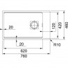 FRANKE Drez  KNG 110-62 760 x 460 onyx