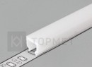 StrongLumio krycia lišta C1 k profilu HI8 naklápavacia mliečna 4100mm