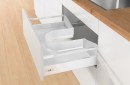 HETTICH 9204283 kovový kryt odpadu pod drez/umývadlo biela