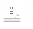 HETTICH knop 9208071 Arnum 10/10 nerez