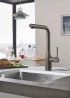 GROHE 30270AL0 Batéria ESSENCE L-výpusť s duál. sprchou kartáčový Hard Graphite
