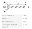 Skrutka SPAX 4x16 záp.hl.PZ,W,4C MH