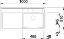 BLANCO 523994 drez ZENAR XL 6S antracit InFino s excentrom SILGRANITPuraDur