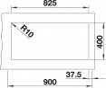BLANCO 523591 Drez SUBLINE 480/320-U tartufo InFino manuál SILGRANIT PuraDur
