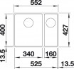 BLANCO 523568 Drez Subline 340/160-F antracit Silgranit InFino manuál