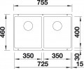 BLANCO 523574 Drez SUBLINE 350/350-U antracit InFino manuál SILGRANIT PuraDur