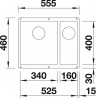 BLANCO 523558 Drez SUBLINE 340/160-U antracit InFino manuál SILGRANIT PuraDur