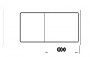 BLANCO 523527 drez AXIA III XL 6S-F sivá skala InFino s exc. SILGRANITPuraDur