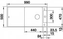 BLANCO 523526 Drez Axia III XL 6S-F antracit InFino s excentrom Silgranit