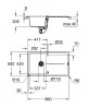 GROHE 31640AP0 Drez K400 50-S 860 x 500mm granitová čierna