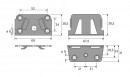 HETTICH 25182 Spojka stredového nosníku set