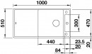 BLANCO 523500 drez AXIA III XL 6 S antracit InFino s excentrom SILGRANITPuraDur